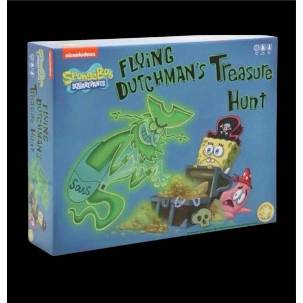 SpongeBob Flying Dutchman's Treasure Hunt Board Game Nickelodeon New Open Box